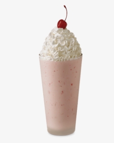 Small Strawberry Milkshake   Src Https - Milkshake With No Straw, HD Png Download, Transparent PNG